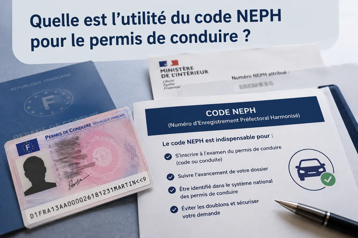 Quelle est l’utilité du code NEPH pour le permis de conduire ?
