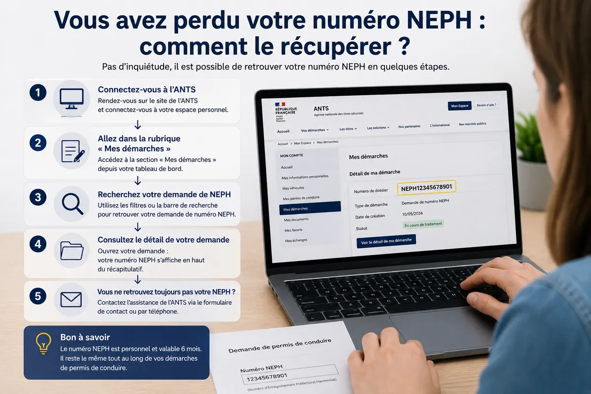 Vous avez perdu votre numéro NEPH : comment le récupérer ?