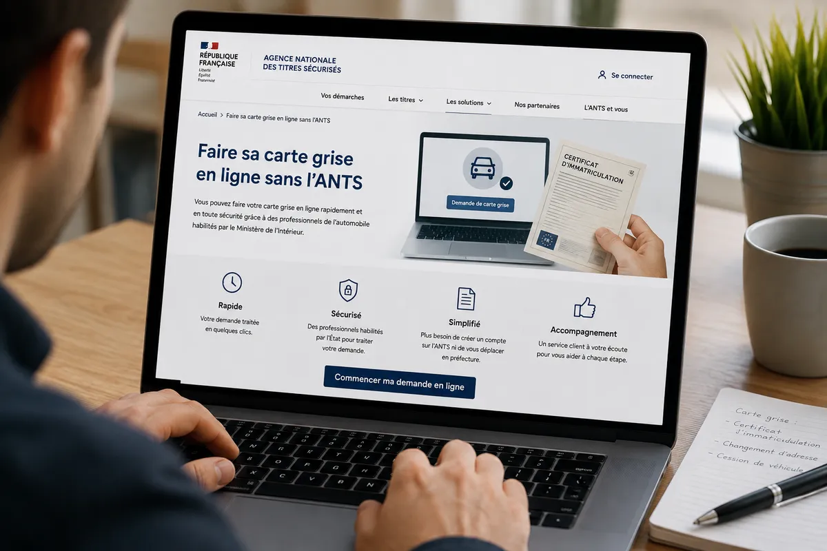 Faire sa carte grise en ligne sans l'ANTS Faire sa carte grise en ligne sans l'ANTS