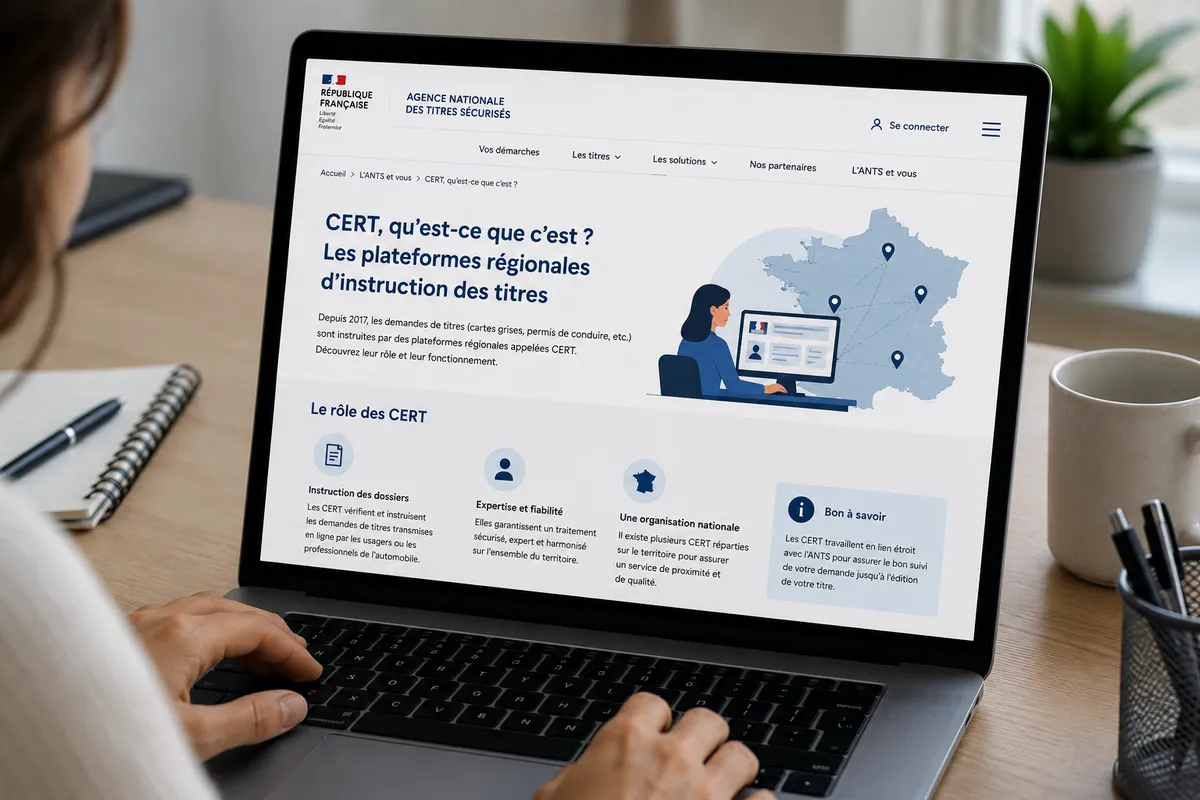 CERT, qu'est-ce que c'est Les plateformes régionales d'instruction des titres CERT, qu'est-ce que c'est ? Les plateformes régionales d'instruction des titres