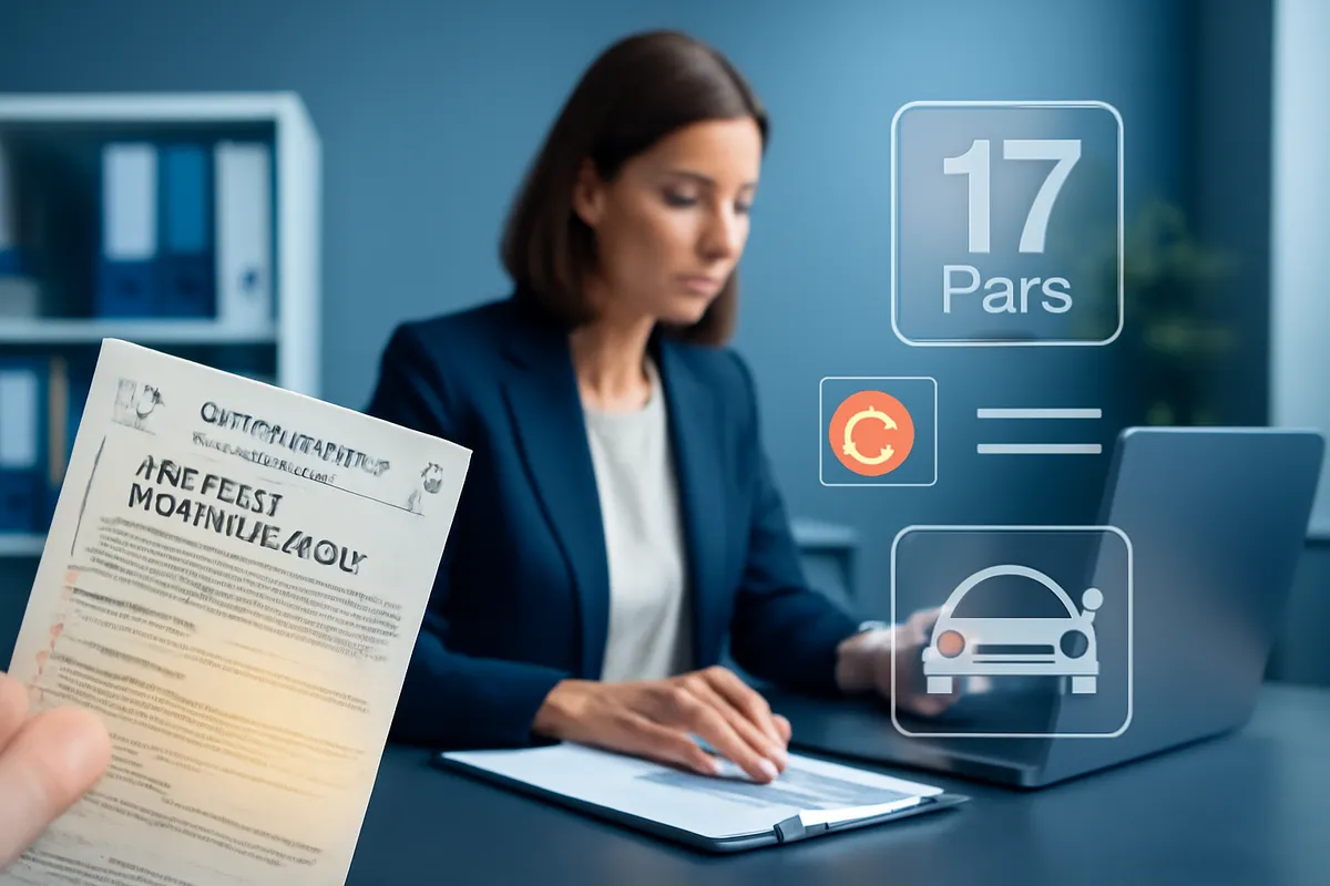 Prix de la Carte Grise à Paris 17ème Arrondissement
